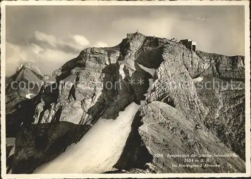 Schwaegalp Bergstation Saentis Schwebebahn Altmann Appenzeller Alpen Kat. Schwaegalp