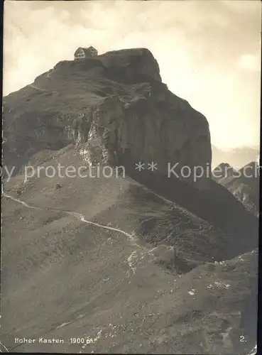 Hoher Kasten Berggasthaus Berggipfel Bergwandern Kat. Appenzeller Alpen