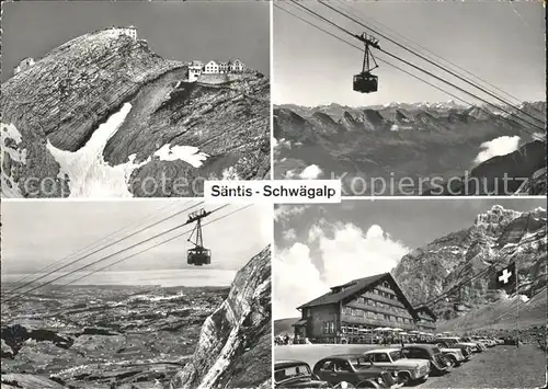 Schwaegalp Buffet Berghotel Saentisgipfel Schwebebahn Bergstation Appenzeller Alpen Kat. Schwaegalp