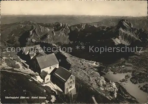 Schwaegalp Saentisgipfel Berghotel Saentis Alpenpanorama Kat. Schwaegalp