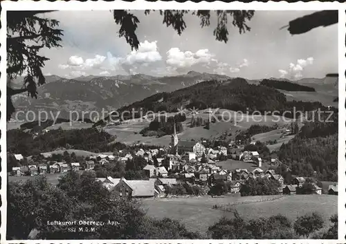 Oberegg IR Gesamtansicht Luftkurort Blick gegen das Vorarlberg Kat. Oberegg