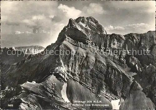 Altmann Saentis mit Aufstieg vom Rotsteinpass Appenzeller Alpen Kat. Altmann