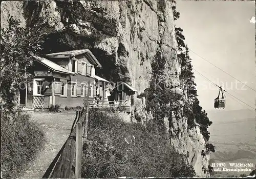 Ebenalp Kabinenbahn Bergwirtschaft Wildkirchli Kat. Ebenalp