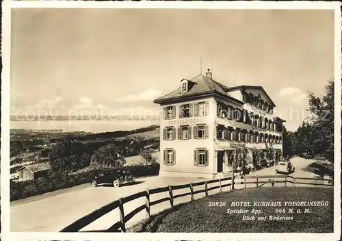 Speicher AR Hotel Kurhaus Voegelinsegg Blick auf Bodensee / Speicher /Bz. Mittelland
