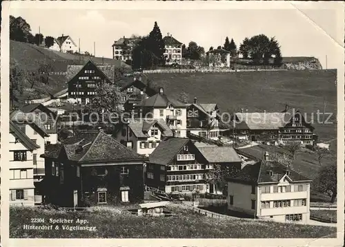 Speicher AR Hinterdorf und Voegelinsegg / Speicher /Bz. Mittelland