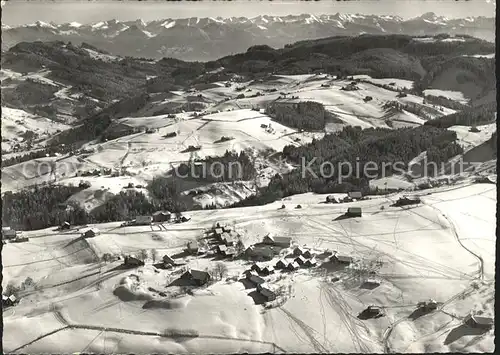 Trogen AR Kinderdorf Pestalozzi Blick gegen Vorarlberge Fliegeraufnahme / Trogen /Bz. Mittelland