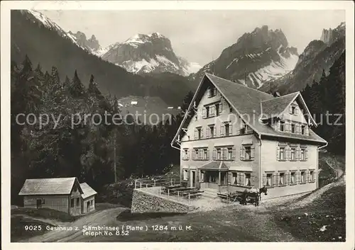 Bruelisau Gasthaus zum Saembtisersee Kat. Bruelisau