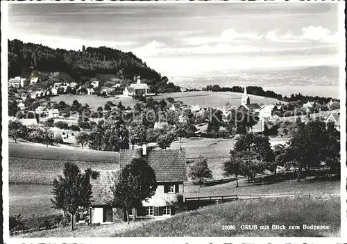 Grub AR Gesamtansicht mit Blick zum Bodensee Kat. Grub AR