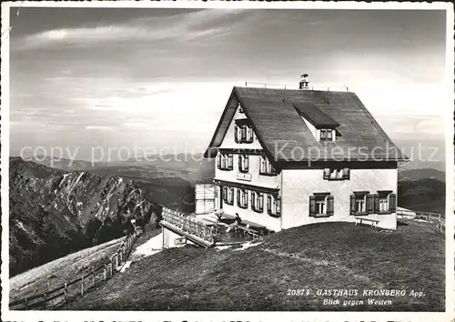 Gonten Berggasthaus Kronberg Kat. Gonten