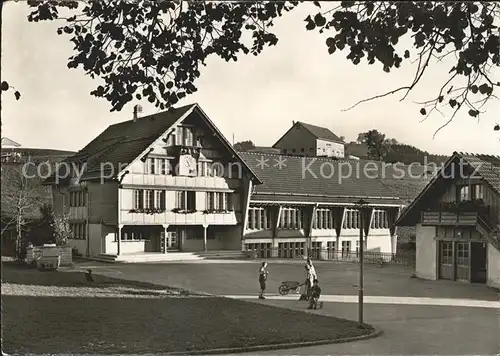 Trogen AR Kinderdorf Pestalozzi Dorfplatz mit Gemeinschaftshaus / Trogen /Bz. Mittelland