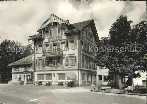 Weissbad Gasthaus Metzgerei Gemsli Kat. Weissbad