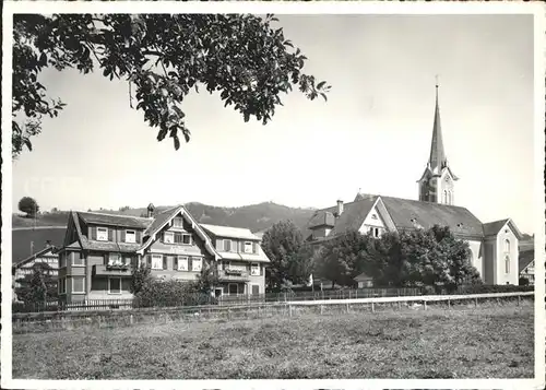 Gonten Chalet Erika Kirche Kat. Gonten