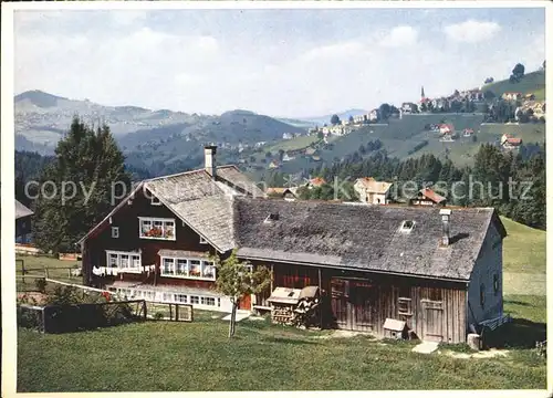 Heiden AR Appenzeller Haus Schweizer Wandkalender 1956 / Heiden /Bz. Vorderland