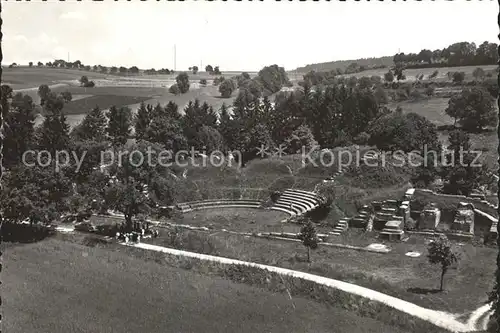 Avenches Ruines vue aerienne Amphitheater Kat. Avenches