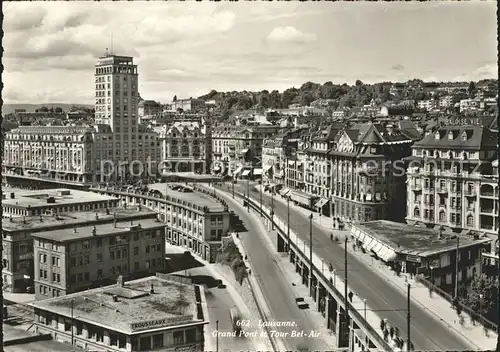 Lausanne VD Grand Pont et Tour Bel Air / Lausanne /Bz. Lausanne City