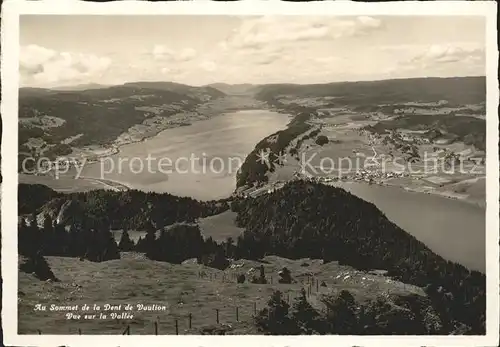 Vaulion Sommet de la Dent de Vaulion Vue sur la Vallee Lac Kat. Vaulion