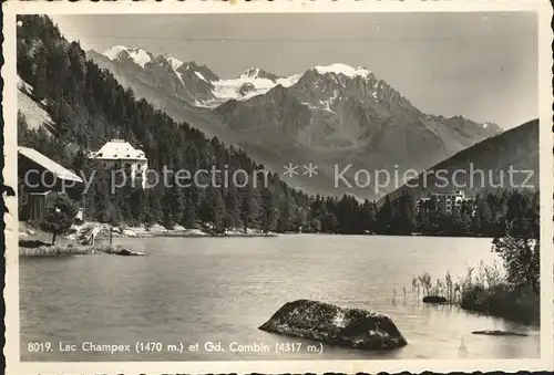 Champex Lac et le Grand Combin Kat. Champex Lac