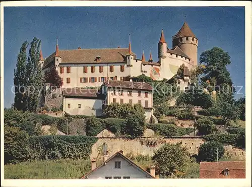 Lucens Schloss Schweizer Wandkalender 1954 Kat. Lucens