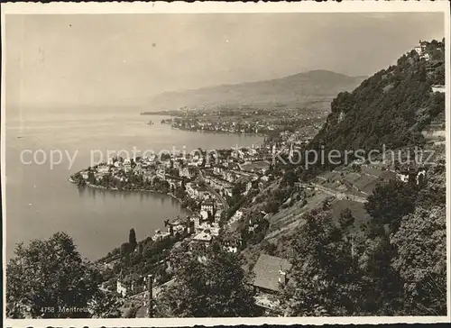 Montreux VD Panorama Lac Leman / Montreux /Bz. Vevey