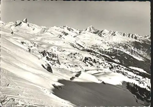 Cry d Er Vue sur Montana Crans Alpenpanorama Kat. Cry d Er