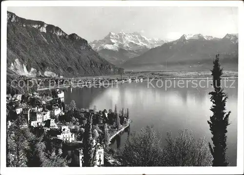 Territet Panorama Lac Leman et Dents du Midi Kat. Territet