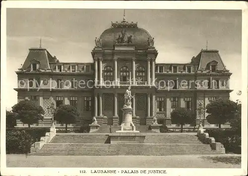 Lausanne VD Palais de Justice Monument / Lausanne /Bz. Lausanne City