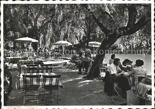 Lausanne VD Cafe Restaurant Lac de Sauvabelin Terrasse / Lausanne /Bz. Lausanne City