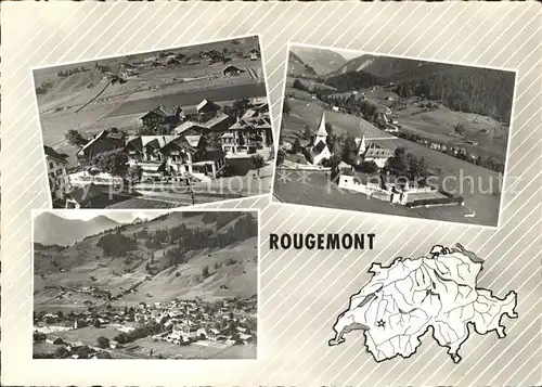 Rougemont Pays d Enhaut Vues aeriennes Kat. Rougemont