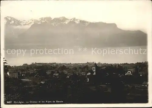 St Legier La Chiesaz Panorama Lac Leman et les Alpes de Savoie Kat. St Legier La Chiesaz