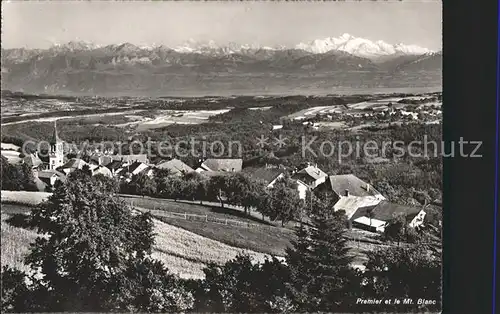 Premier Orbe Panorama et le Mont Blanc Kat. Premier