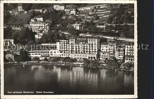 Montreux VD Hotel Excelsior Lac Leman vue aerienne / Montreux /Bz. Vevey