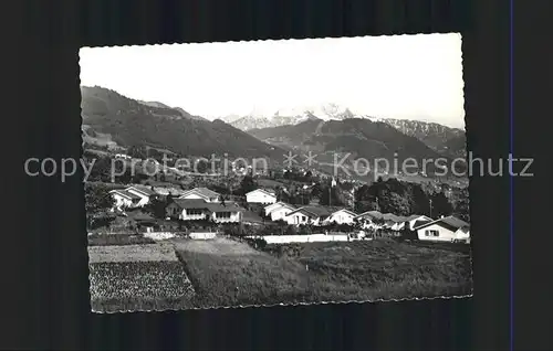 St Legier Vue generale et les Alpes Kat. St Legier