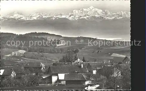 Marchissy Panorama et le Mont Blanc Kat. Marchissy