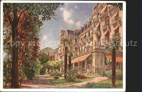 Montreux VD Hotel d'Europe Kuenstlerkarte / Montreux /Bz. Vevey