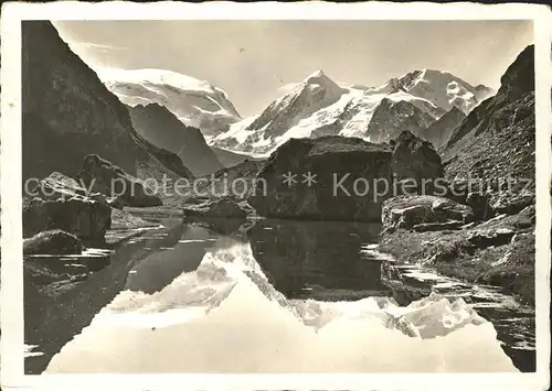 Eglisau Alpsee mit Grand und Petit Combin Kat. Eglisau