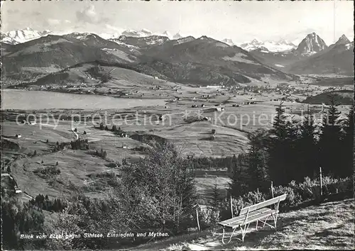 Einsiedeln SZ und Mythen mit Sihlsee / Einsiedeln /Bz. Einsiedeln