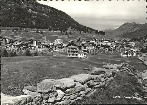 Saas Fee Panorama Kat. Saas Fee