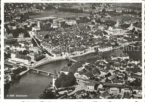 Solothurn Fliegeraufnahme Kat. Solothurn