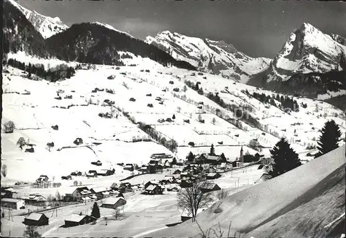 Alt St Johann Panorama Skigebiet Obertoggenburg Saentis Schafberg Appenzeller Alpen Kat. Alt St Johann