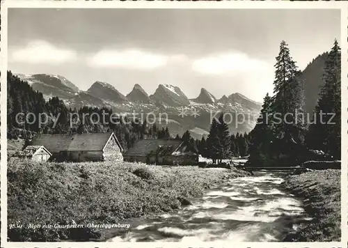 Unterwasser Toggenburg aelpli mit Churfirsten Appenzeller Alpen Kat. Unterwasser