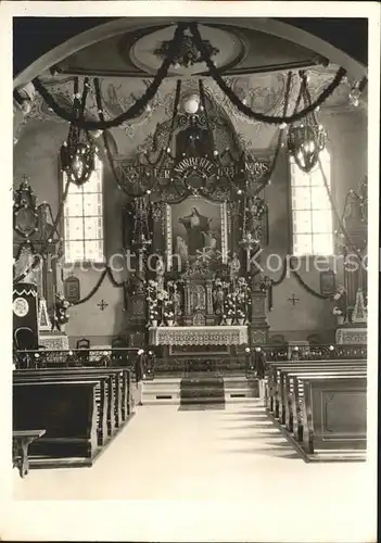 Uetliburg SG Inneres der Kirche Kloster Berg Sion Altar 800 Jahrfeier Kat. Uetliburg