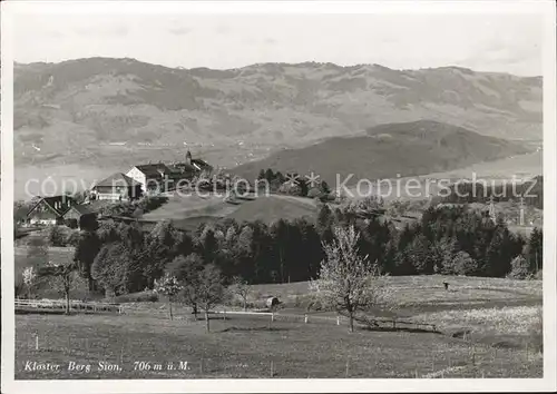 Uetliburg SG Kloster Berg Sion mit Alpenpanorama Kat. Uetliburg