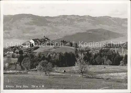 Uetliburg SG Kloster Berg Sion mit Alpenpanorama Kat. Uetliburg