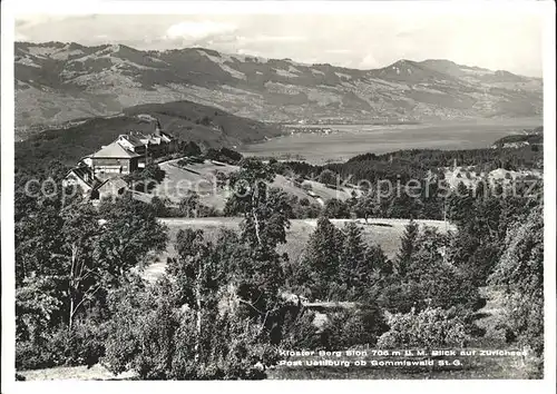 Uetliburg SG Kloster Berg Sion Blick auf Zuerichsee Alpenpanorama Kat. Uetliburg