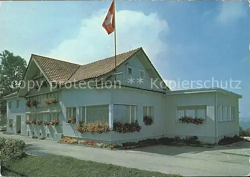 Degersheim SG Gasthaus Wolfensberg Schweizer Flagge Kat. Degersheim