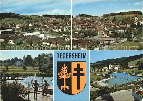 Degersheim SG Ortsansichten Schwimmbad Wappen Kat. Degersheim