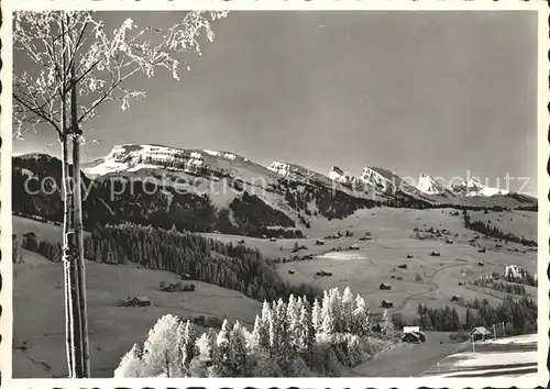 Wildhaus SG Panorama Skigebiet Obertoggenburg Churfirsten Appenzeller Alpen Kat. Wildhaus Lisighaus