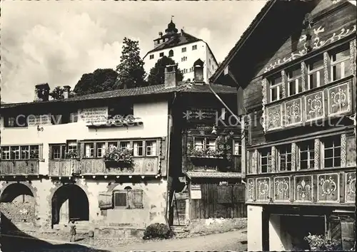 Werdenberg Ortspartie mit Schloss Kat. Werdenberg