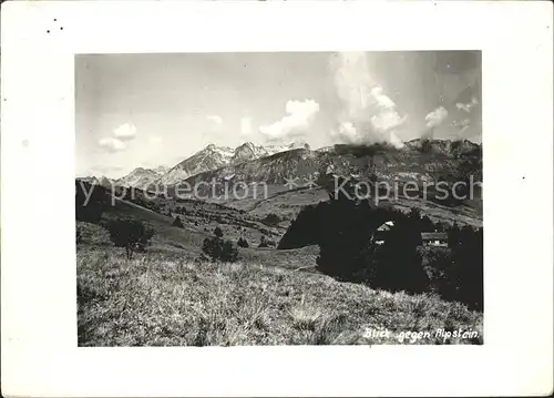 Altstaetten SG Panorama Blick gegen Alpstein Kat. Altstaetten