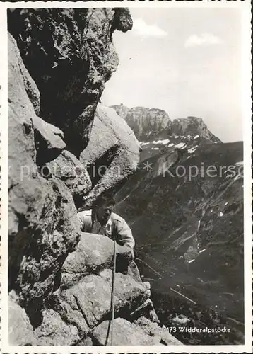 Widderalpstoeck Bergsteiger Appenzeller Alpen Kat. Widderalpstoeck